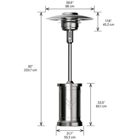 Stainless Steel Propane Patio Heater